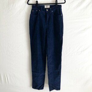 Vintage Navy Velvet Jeans Size 8